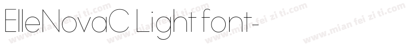 ElleNovaC Light font字体转换